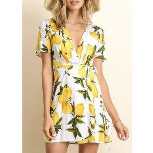 Dress Forum Los Angeles Lemon Wrap Dress